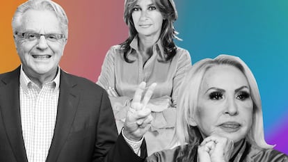 Jerry Springer, Patricia Gaztañaga y Laura Bozzo, tres estrellas del formato 'talk show' en diferentes países.