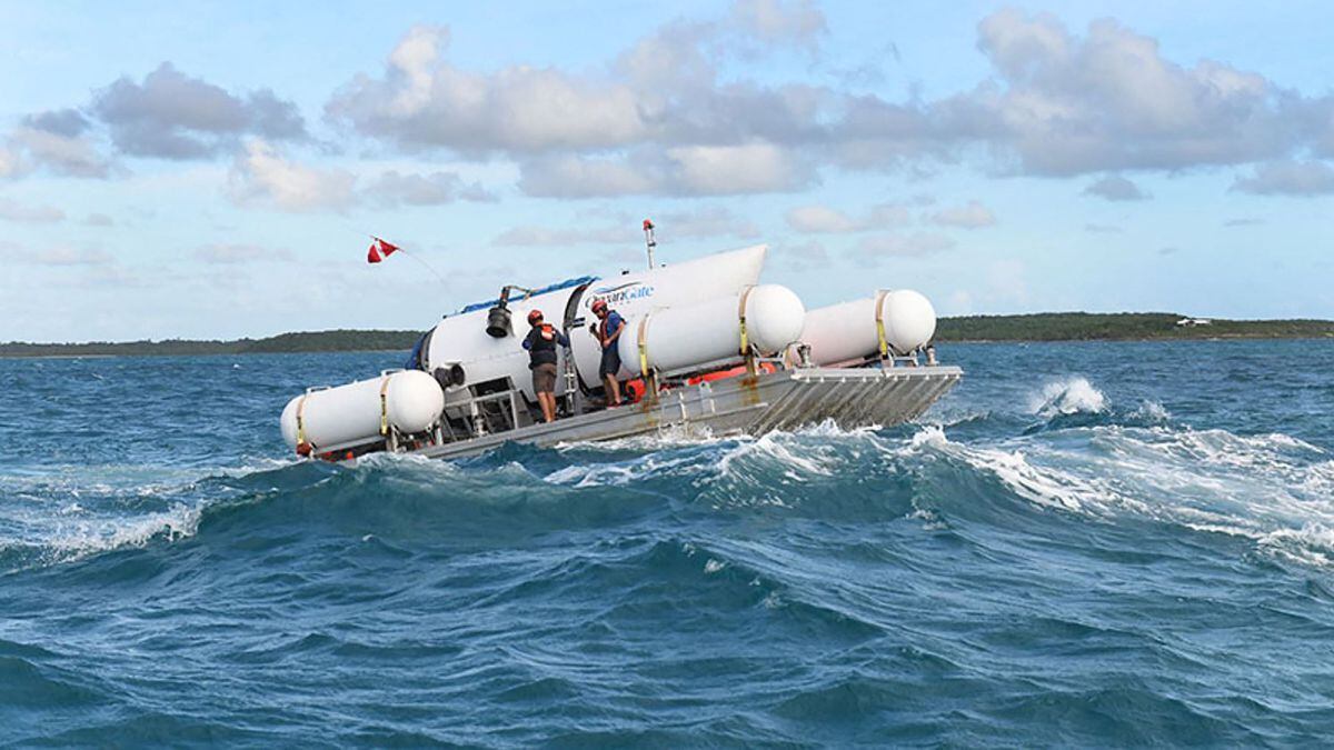 Así es el submarino desaparecido en su camino hacia el Titanic