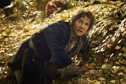 Un fotograma de 'El hobbit. La desolación de Smaug', con Martin Freeman.