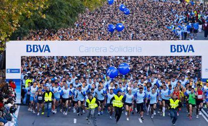 12.000 corredores han participado en la V Carrera Solidaria organizada por BBVA y Acnur