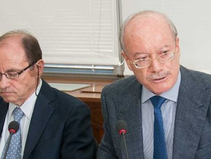 El director general del IEE, Joaquín Trigo, y el presidente del IEE, José Luis Feito.