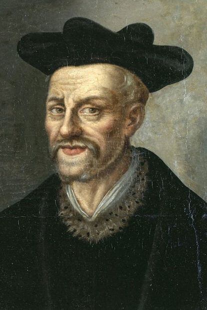 Retrato de François Rabelais.