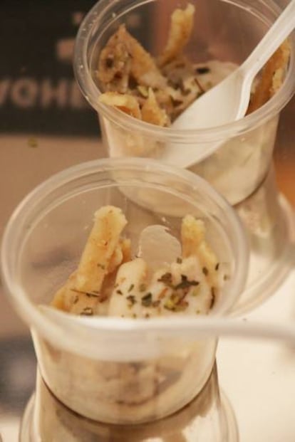 Detalle de la pasta con insectos elaborada por alumnos del Instituto Polit&eacute;cnico Nacional de M&eacute;xico