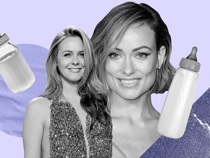 La lista de celebrities que han afirmado haber bebido leche materna en algún momento incluye a Alicia Silverstone, Jason Biggs y Olivia Wilde.