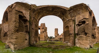 Las termas de Caracalla, en Roma.