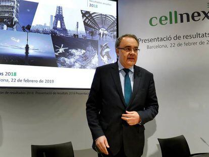 El consejero delegado de Cellnex, Tobías Martínez. 