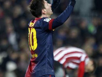 Messi celebra un gol