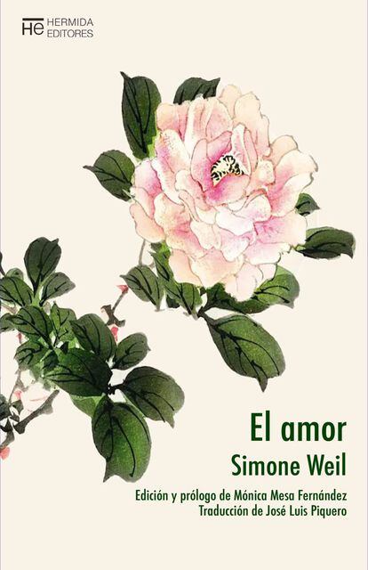 Portada de 'El amor', de Simone Weil.