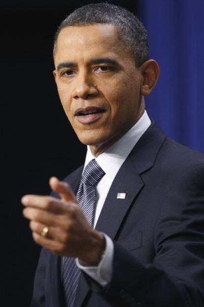 Obama durante una conferencia de prensa en la Casa Blanca.