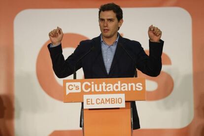 Albert Rivera, en un mitin.