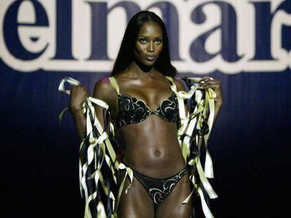 La modelo Naomi Campbell, en un desfile en Barcelona.