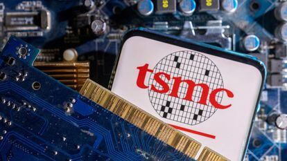 El logo del fabricante de microchips TSMC.