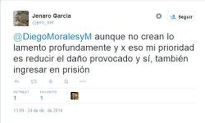 Tuit de Jenaro García.