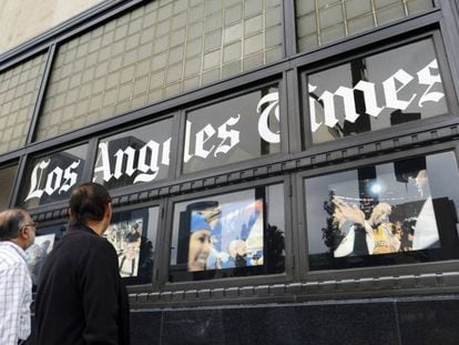 Exterior del edificio de 'Los Angeles Times', en el centro de Los Ángeles.