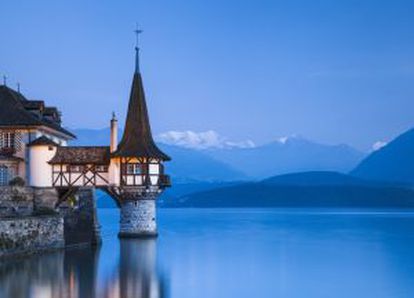 El lago de Thun, en Suiza.
