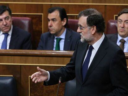 Mariano Rajoy en el Congreso.