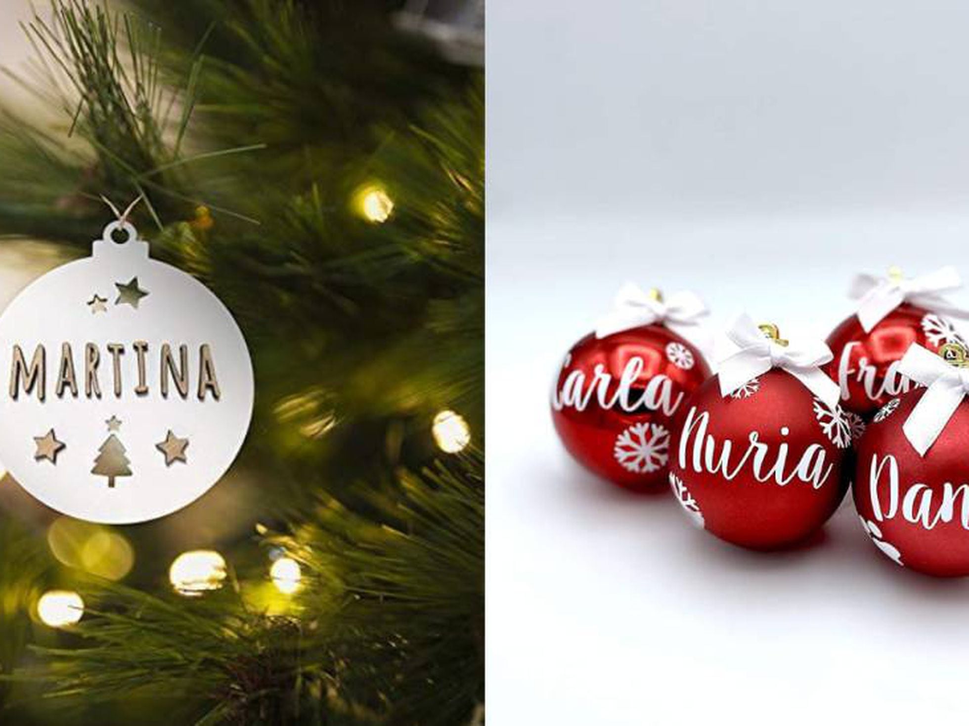 Bolas navideñas personalizadas para decorar tu hogar