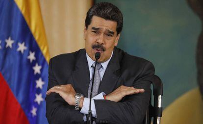 Nicolás Maduro, en una conferencia de prensa en Caracas.