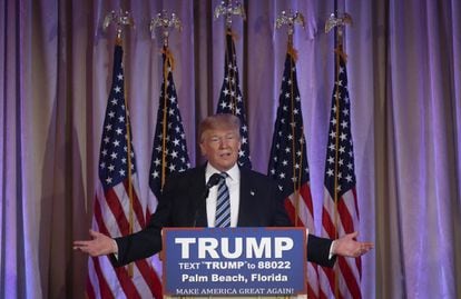 El candidato republicano a la presidencia Donald Trump.