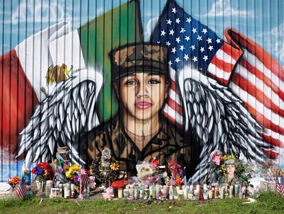 Mural de la soldado Vanessa Guillén en Houston (Texas).
