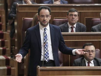 El portaveu del PSOE, Antonio Hernando.