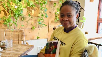 Trifonía Melibea, durante la entrevista en una cafetería en Madrid.