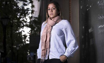La dirigente estudiantil Rafaela Requesens, este lunes en Madrid.