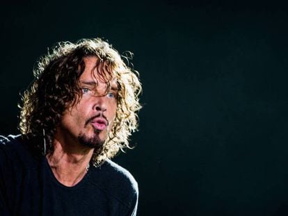 Chris Cornell durante una actuación de Soundgarden en Brasil, en 2014.