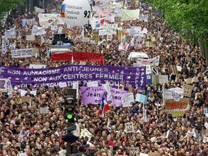 Manifestación del Primero de Mayo en París.