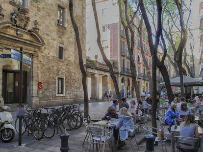 La plaza del Bon Succ&eacute;s de Barcelona.