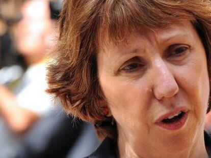 La responsable europea de Exteriores, Catherine Ashton.