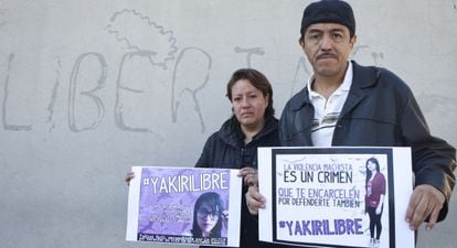 Los padres de Yakiri Rubio en protesta - Legítima defensa