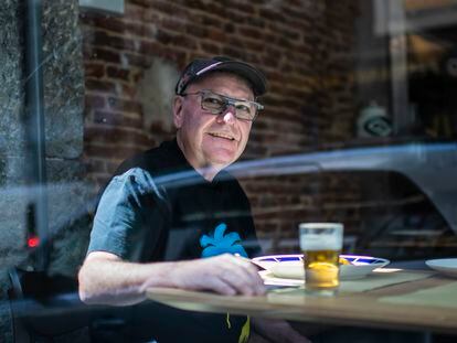 Rafael García Santos, en el restaurante La Falda de Madrid, el 22 de septiembre.