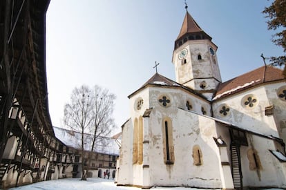 La colmena de Prejmer, en la región de Transilvania (Rumania).