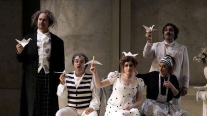 Una escena de 'El barbero de Sevilla', producción realizada por el Teatro Real.