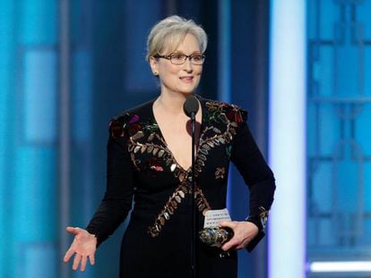 Meryl Streep, durant el seu discurs.