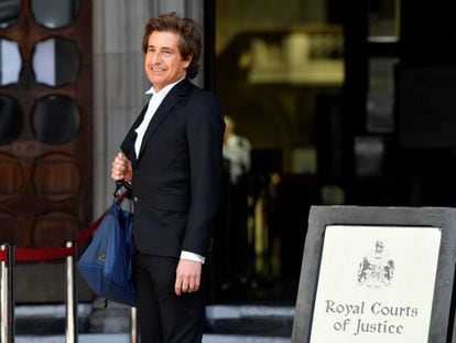 El abogado David Sherborne, a su llegada al juicio de Johnny Depp en Londres el pasado 28 de julio.