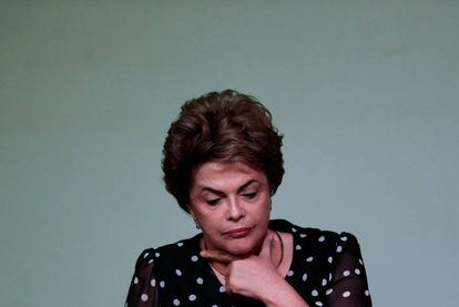 Dilma Rousseff durante la presentación de un libro el pasado día 30 de mayo.