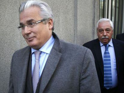 Garz&oacute;n ( c) a su llegada el pasado 14 de diciembre al Tribunal Supremo.