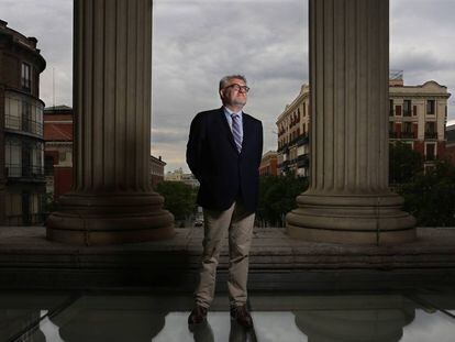 Miguel Falomir, director del museo del Prado, en el Casón del Buen Retiro.