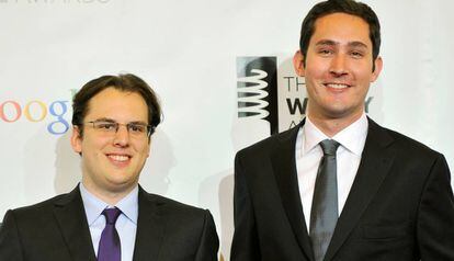 Mike Krieger, a la izquierda, y Kevin Systrom, en una imagen de 2012.