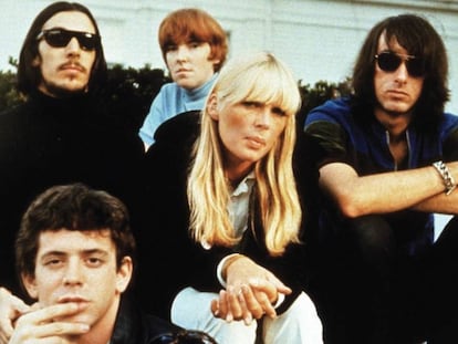 El grupo de rock The Velvet Underground, a finales de los sesenta.
