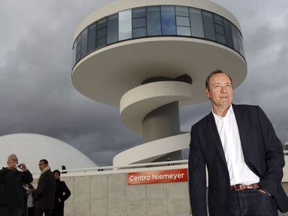 El actor Kevin Spacey, en el Centro Niemeyer de Avilés en 2011.