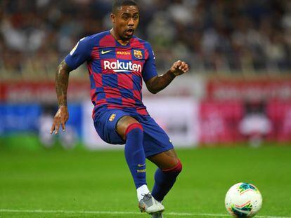 Malcom, en el amistoso ante el Chelsea. 