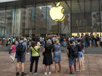 Una tienda de Apple en Shanghai.