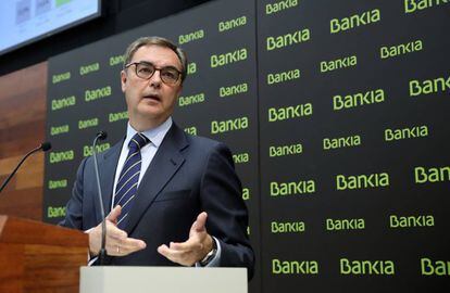 José Sevilla presenta los resultados de Bankia del primer semestre.