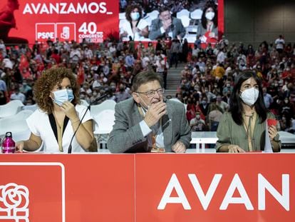 El secretario general de los socialistas valencianos, Ximo Puig, durante el 40º Congreso del PSOE celebrado en Valencia