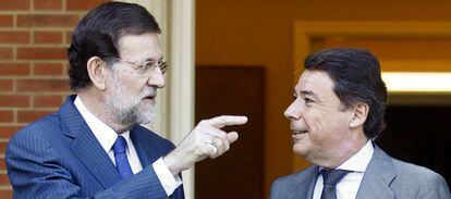 Mariano Rajoy e Ignacio Gonz&aacute;lez, en una reuni&oacute;n en La Moncloa. 