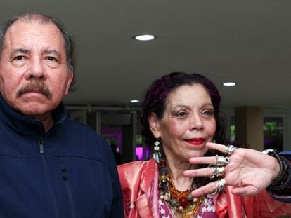 Daniel Ortega y Rosario Murillo, la semana pasada en Managua, Nicaragua.