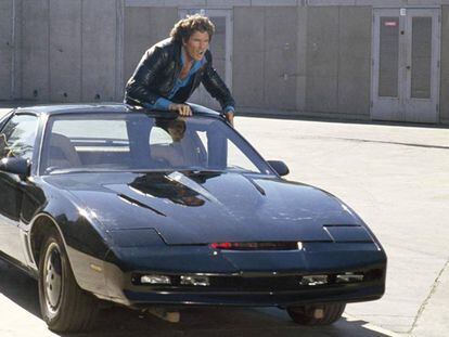 Michael Knight y KITT, los dos protagonistas de 'El coche fantástico'.